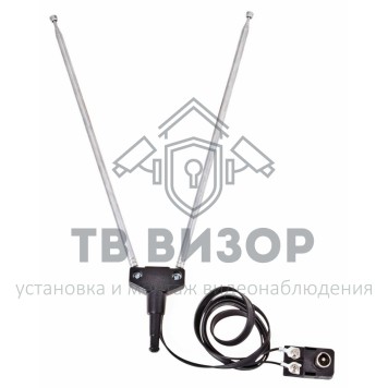 Антенна
 RX-107-4  антенна комнатная  телескопическая   диам 6мм , 4 секции,  с адаптером  REXANT (34-0107-4)-0