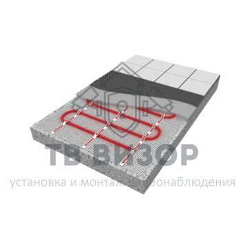 
 Теплый пол (нагревательный МАТ), площадь 2,0 м2 (0,5 х 4,0 метров), 320Вт, (двух жильный) REXANT (51-0504)-1