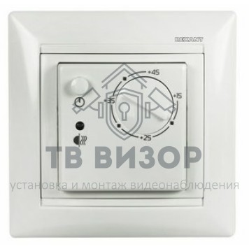 Терморегулятор
 Терморегулятор механический RX-308B (белый) REXANT (совместим с Legrand серии Valena) (51-0562)-0