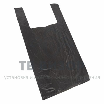 Пакет
 Пакет майка ПНД 42+20*75, 15мкм черная (100шт./уп) (61-0207)-0