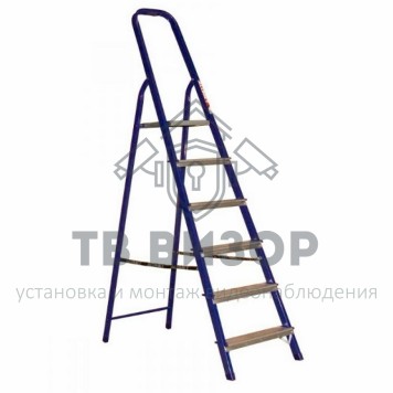 
 Стремянка металлическая комбинированная шесть ступеней (12-5047)-0