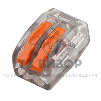 Клемма
 Универсальная клемма 2-проводная, прозрачная (0,08-2,5/4 мм²) (50 шт/уп) REXANT (07-5252-1)-0