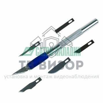 
 Набор скальпель со сменными лезвиями 7 предметов Rexant (12-4917)-0