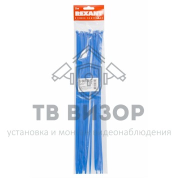 Стяжка
 Стяжкa нейлонoвая 400 x 4,8 мм, синяя (упак. 25 шт) REXANT (07-0405-25)-1