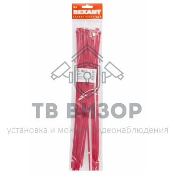 Стяжка
 Стяжкa нейлонoвая 400 x 4,8 мм, красная (упак. 25 шт) REXANT (07-0406-25)-1