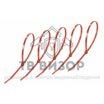 Стяжка
 Стяжкa нейлонoвая 400 x 4,8 мм, красная (упак. 25 шт) REXANT (07-0406-25)-0