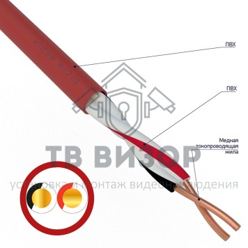 Кабель
 Кабель КПСВВ 1x2x0,50мм²  REXANT (01-4850) 200м-0
