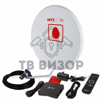 Комплект
 Комплект Спутникового ТВ от МТС, ТВ-приставка, 1 год 