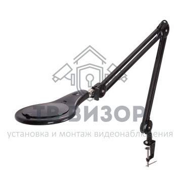 
 Лупа на струбцине круглая 5D с подсветкой 90LED, черная  REXANT (31-0406)-3