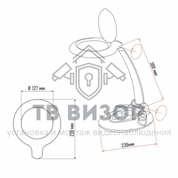 
 Лупа настольная 3D с подсветкой 60 LED, регулировка яркости, белая  REXANT (31-0261)-0
