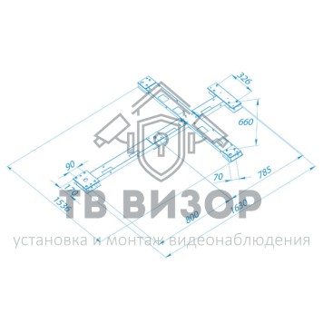 Рама монтажная
 PERCo-RF16-1