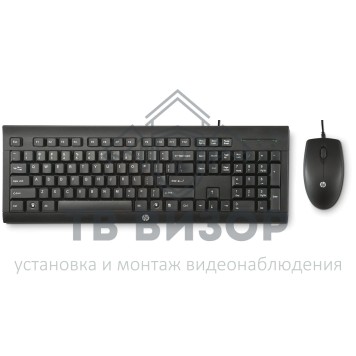 Комплект клавиатура и мышь проводной
 Клавиатура + мышь HP Wired Combo C2500 (H3C53AA)-0
