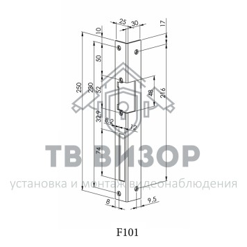Планка ответная
 F101 (охра)-1