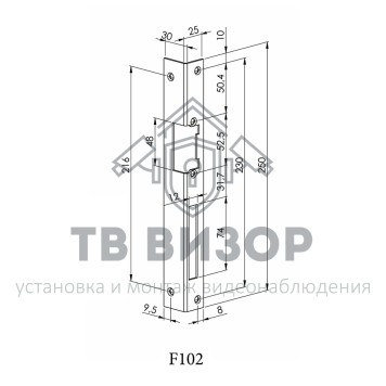 Планка ответная
 F102 (охра)-1