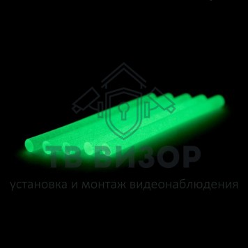 Термоклей
 Клеевые стержни d=11,3 мм, L=100 мм, прозрачные, светящиеся (упак. 12 шт.) (блистер) REXANT (09-1260)-2