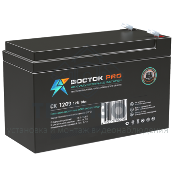 Аккумуляторная батарея
 Аккумулятор 12В 9 А∙ч (СК-1209)-0
