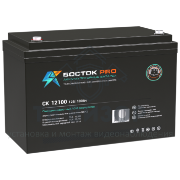 Аккумуляторная батарея
 Аккумулятор 12В 100 А∙ч (СК-12100)-0