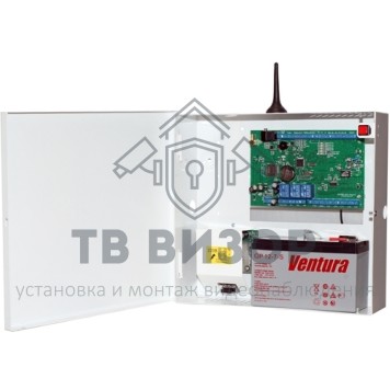 Прибор приёмно-контрольный
 S632-2GSM-BK25-W (под АКБ 7Ач, цвет белый)-0