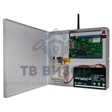 Прибор приёмно-контрольный
 S632-2GSM-BK25-W (под АКБ 7Ач, цвет белый)-1