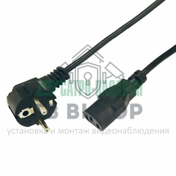 Шнур
 Шнур сетевой  Евро  0.75мм²  1.8М  (PE)  (с заземлением)  REXANT (11-1121)-0