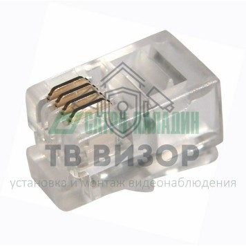 Коннектор
 Джек телефонный  4P4C  PROCONNECT (05-1001-3)-0