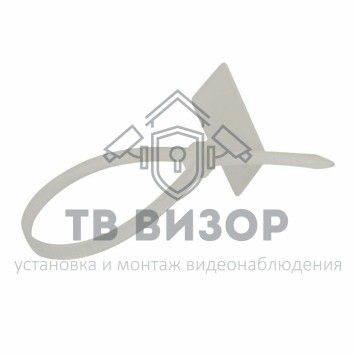 Стяжка
 Хомут с площадкой под маркер nylon 100x2,5 мм 100 шт. белый REXANT (07-0106-2)-0