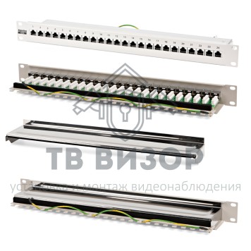 Патч-панель
 PP-19-24-8P8C-C5e-SH-110D-0