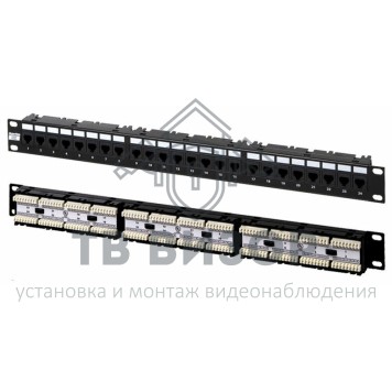 Патч-панель
 PP-19-24-6P4C-C2-0