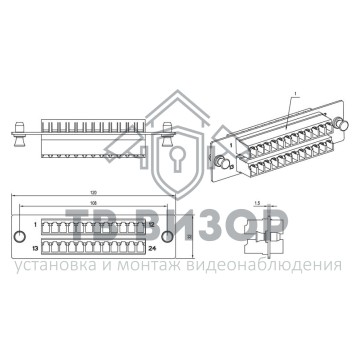 Модуль
 FO-FPM-W120H32-24LC-AQ-0