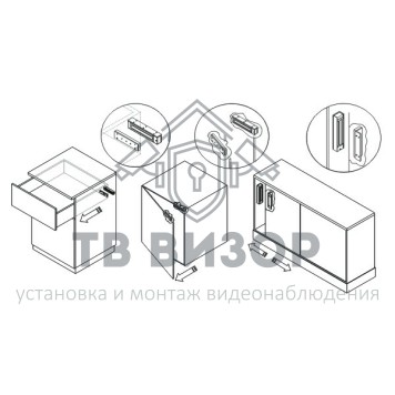 Замок электромагнитный
 SL-180-1