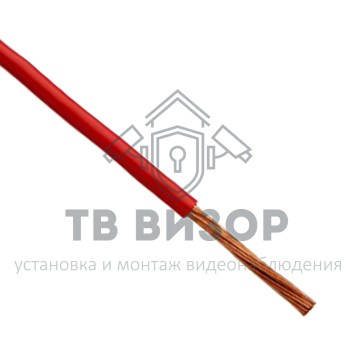 Кабель
 Провод ПуГВ (ПВ-3)  0,5 мм², 1000м., красный (01-8615-4)-1