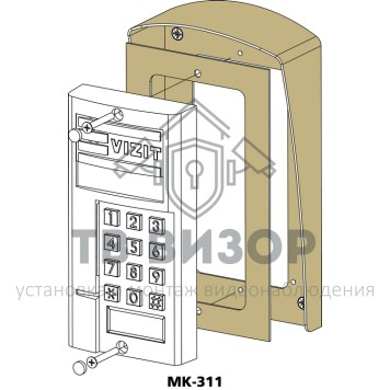 Вызывная аудиопанель
 БВД-343F-1