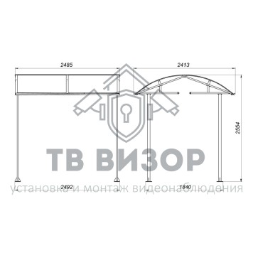 Крыша для полноростового турникета
 PERCo-RTC-20-1