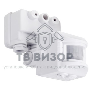 
 Датчик движения к прожектору ДДПР 01, 120°,1200Вт,10-2000Лк, 12 м,10-420 сек,IP44  REXANT (11-9220)-0