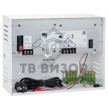 Источник питания
 БИРП 12/10,0V.8 (VIDEO)-0