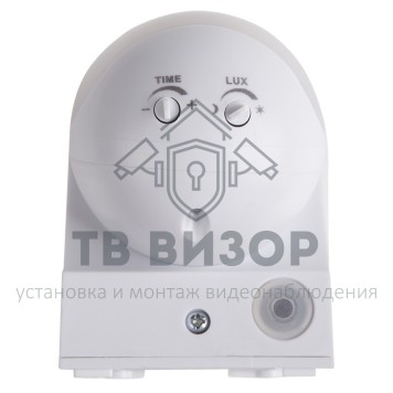 
 Датчик движения настенный ДДС 03, 180°,1200Вт,3-2000Лк, 12 м,10-720 сек,IP44 REXANT (11-9211)-1