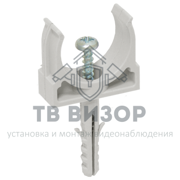 Держатель
 CTA10D-CT25-K41-100 ∙ Держатель с защёлкой и дюбелем CT25 IEK ∙ кратно 100 шт-0