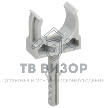 Держатель
 CTA10MP-CT20-K41-100 ∙ Держатель с защёлкой и дюбелем CT20 (без винта) IEK ∙ кратно 100 шт-0