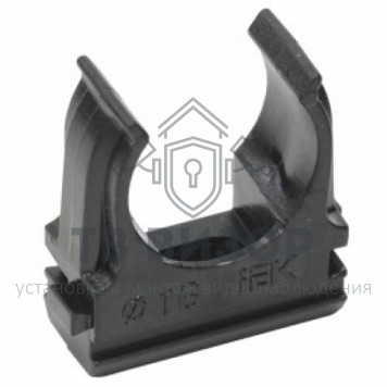 Держатель
 CTA10D-CF16-K02-100 ∙ Держатель с защёлкой CF16 IEK черный ∙ кратно 100 шт-0