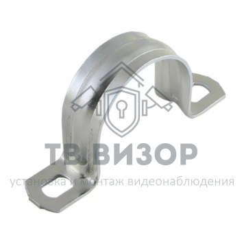 Держатель
 CMAT11-25-100 ∙ Скоба металл.двухлапковая  d25-26мм ∙ кратно 100 шт-0