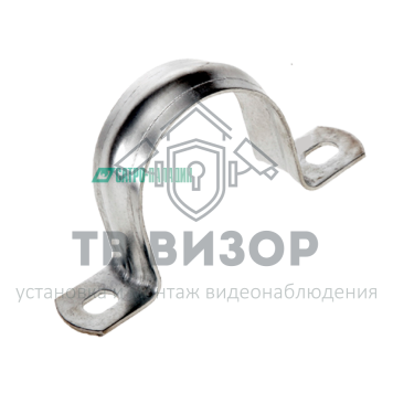 Держатель
 CMAT11-38-100 ∙ Скоба металл.двухлапковая  d38-40мм ∙ кратно 50 шт-0