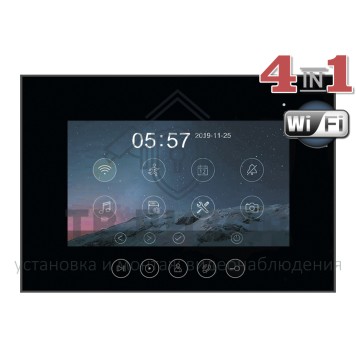 Монитор видеодомофона Marilyn HD Wi-Fi s (black) VZ-0