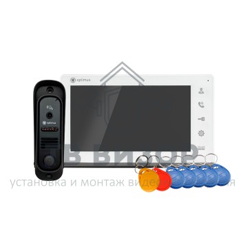 Комплект видеодомофона Leader 2.0 IK-7.0 (w+b)-0