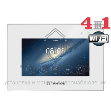 Монитор видеодомофона Marilyn HD Wi-Fi (white)-0