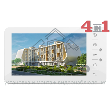 Монитор видеодомофона Prime (white) HD VZ-0