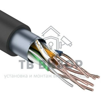 Витая пара Кабель FTP 4PR 24AWG (Cu) CAT5E LDPE Outdoor 305м Tantos-0