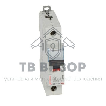 Автоматический выключатель модульный 1п C 6А 10кА DX3 6000 1мод. 230/400В Leg 407666-0
