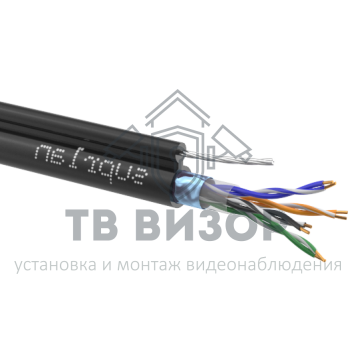 Витая пара Кабель SUPRLAN Standard FTP 5e 4x2xAWG24 Cu PE Out. T-FG8 (трос) 305м (01-1026-1)-0