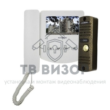 Комплект видеодомофона AT-home4 WH-BZ-0
