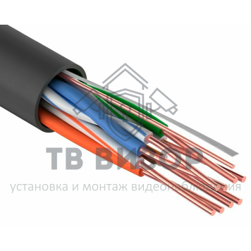Кабель UTP 4PR x0,51 Premium (Cu) CAT5E LDPE Outdoor 305м Tantos-0